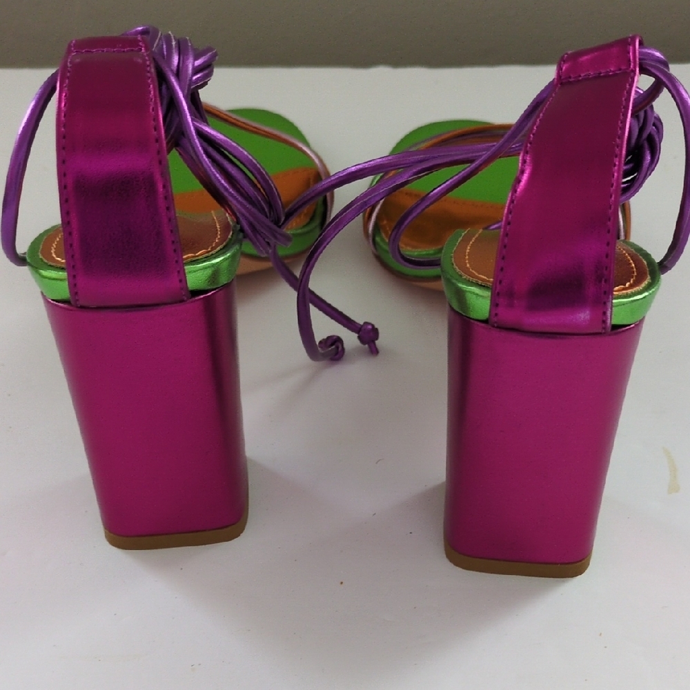 ❌Last Chance Colorful Strappy Women's Heels - Picture 3 of 4
